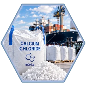 Calcium chloride shipment for international trade