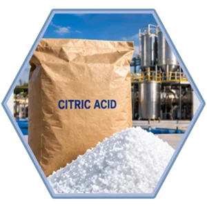 Citric Acid production plant and 25kg bag of Citric Acid for food industry international trade